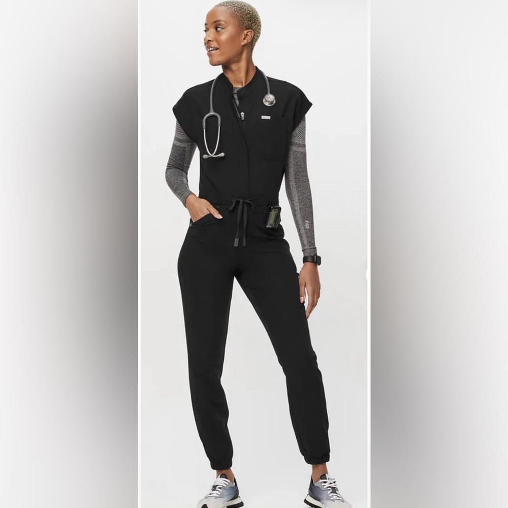 Figs Limited Edition Black Rafaela Jumpsuit in Size Small. EUC.